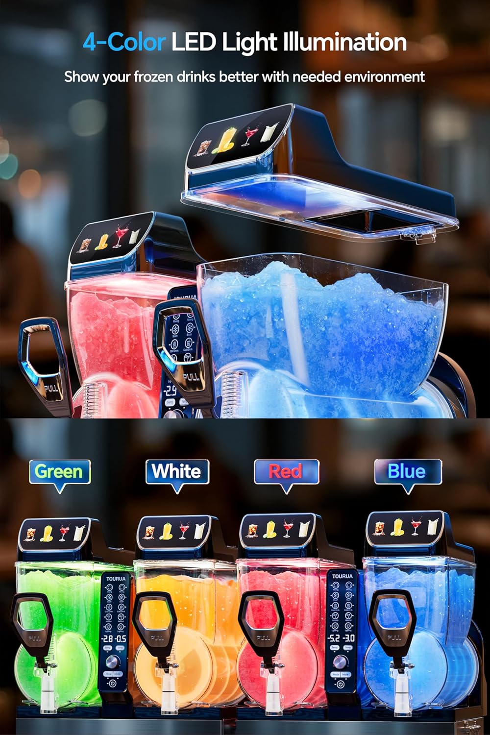 Commercial Slushie Machine, 30L, Frozen Drink Maker