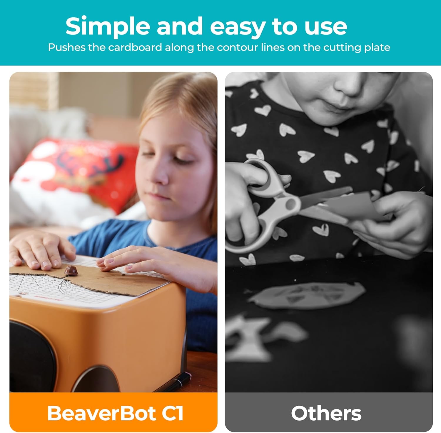 BEAVERBOT Kids Cardboard Cutter STEM Craft Kit, Ages 3+