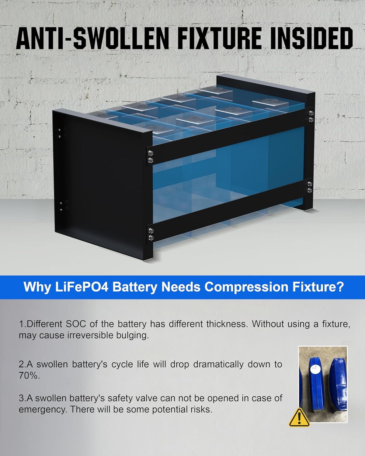 ECO-WORTHY 12V 280Ah LiFePO4 RV Battery, 3584Wh, Bluetooth, 200A BMS