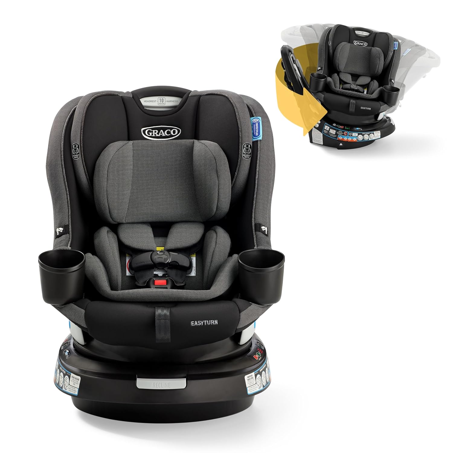 Graco EasyTurn 360 Convertible Car Seat, Rotating, Cyran