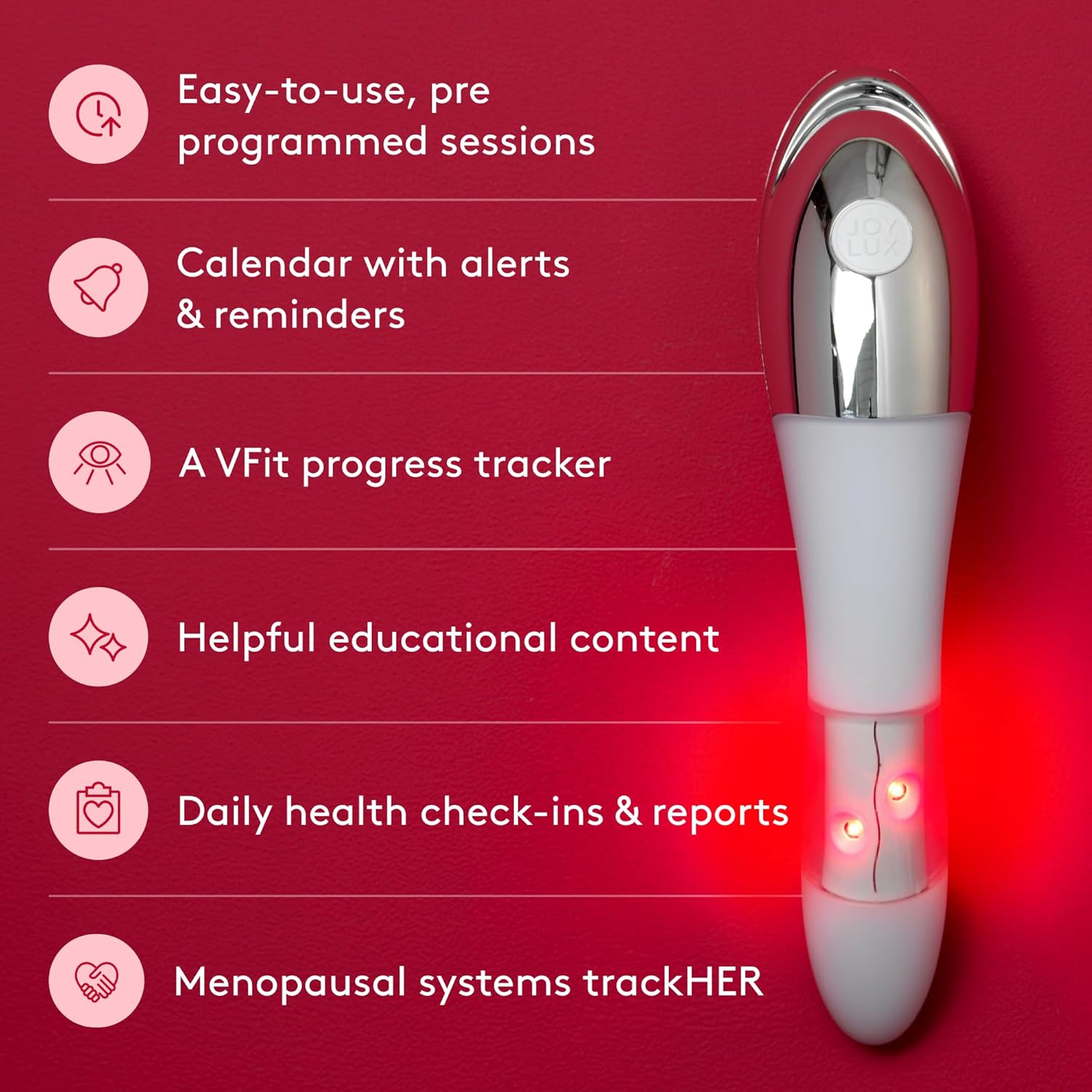 Respin X vFit Plus Red Light Feminine Wellness Device, Menopause Kit