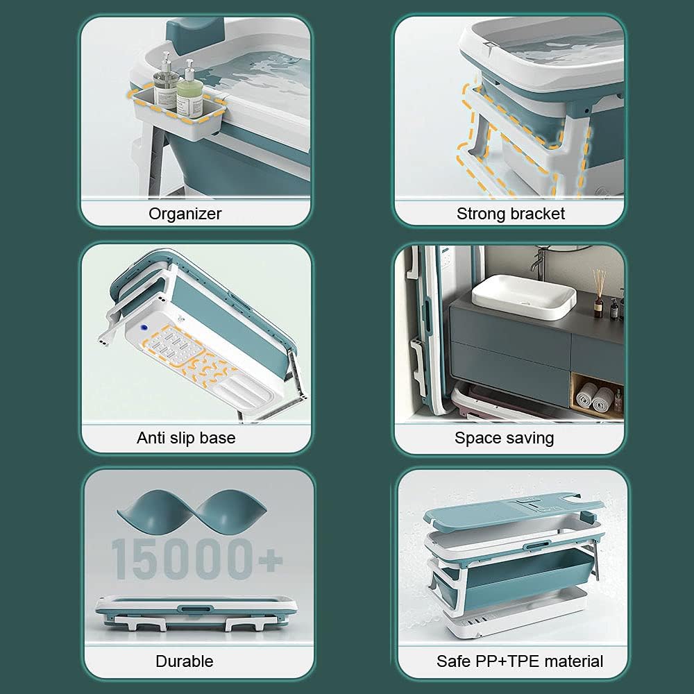 Foldable Bathtub for Adults, 53