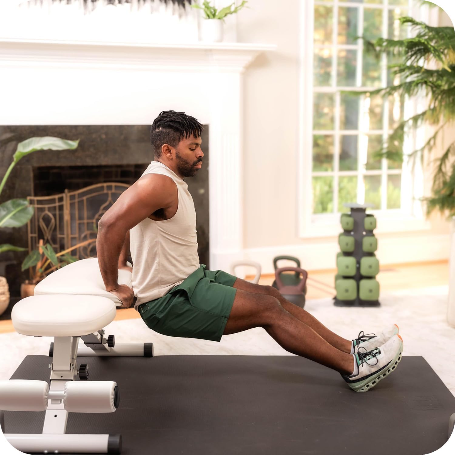 Adjustable Fitness Bench, Collapsible, Comfortable, Home Gym