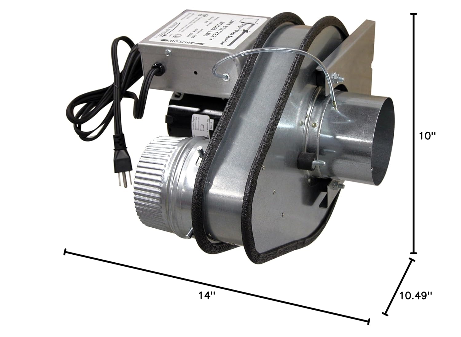 Tjernlund LB2 Dryer Booster Fan, No-Clog, Auto Activation