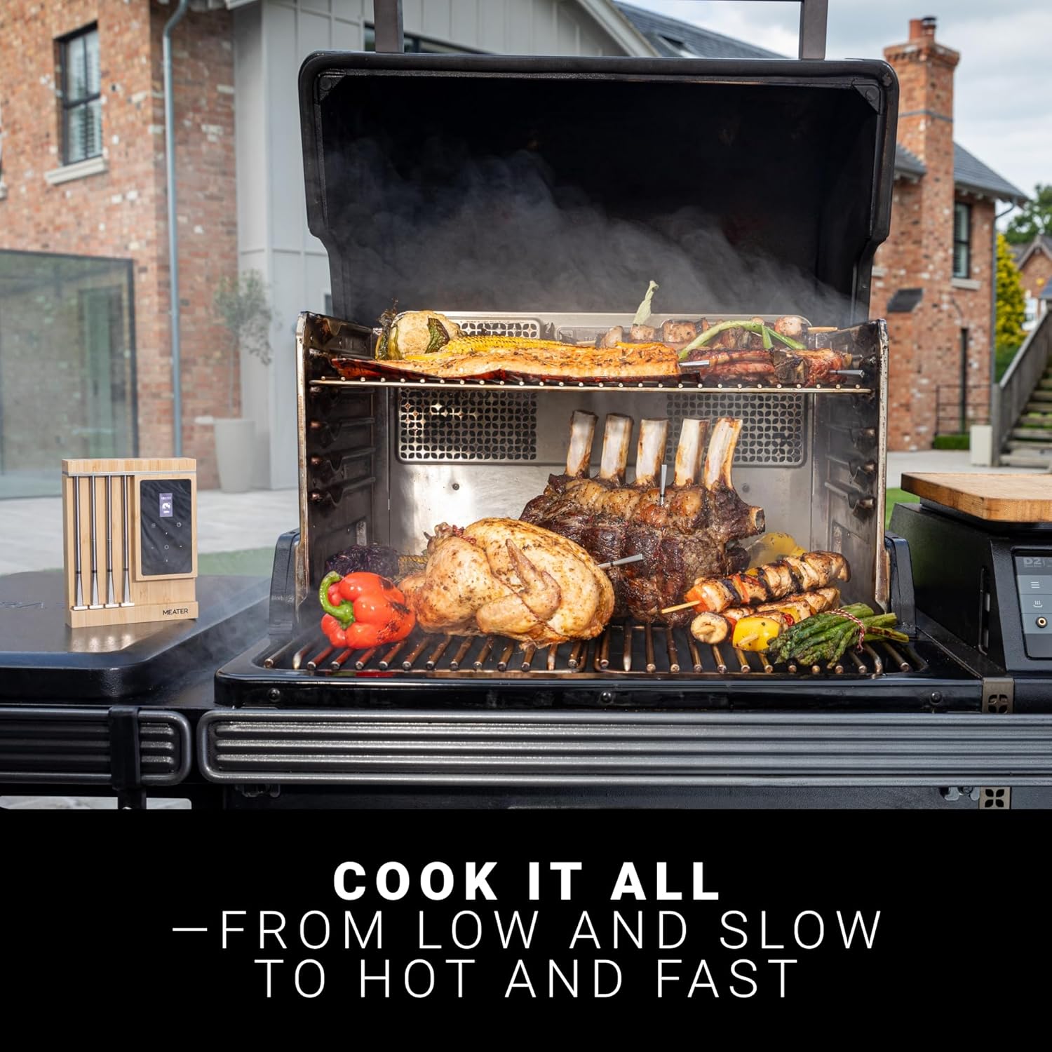 MEATER Pro XL Wireless Meat Thermometer, 4 Probes, WiFi/Bluetooth