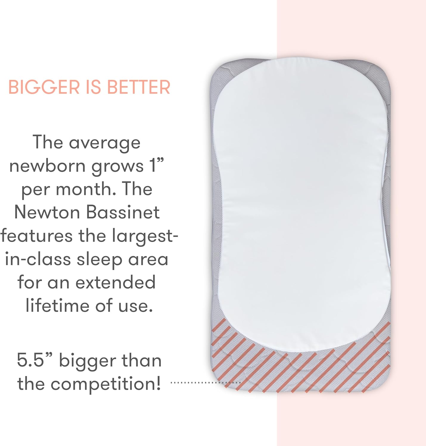 Newton Baby Bassinet & Sleeper, Breathable, Adjustable Height