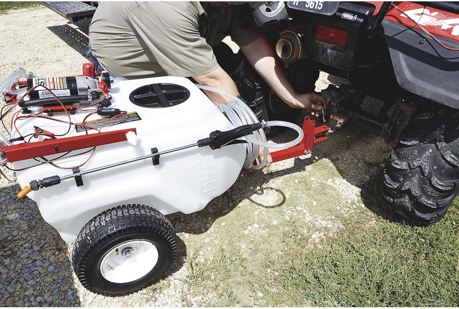 NorthStar Tow-Behind Boom Sprayer, 21-Gallon, 2.2GPM, 12V