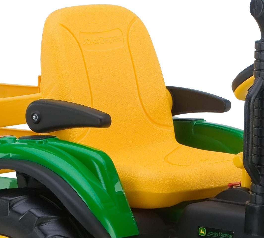 Peg Perego John Deere 12V Ride-On Tractor with Trailer