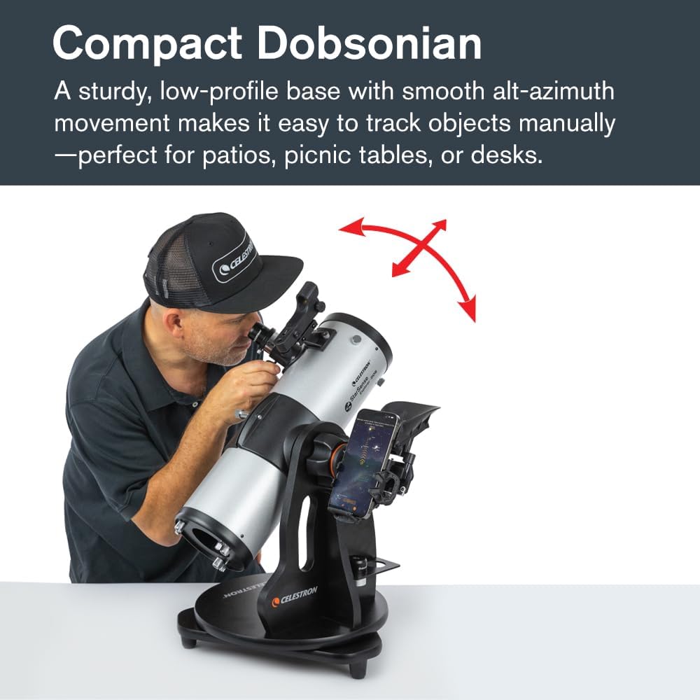 Celestron StarSense Explorer 114mm Dobsonian Telescope, App-Enabled