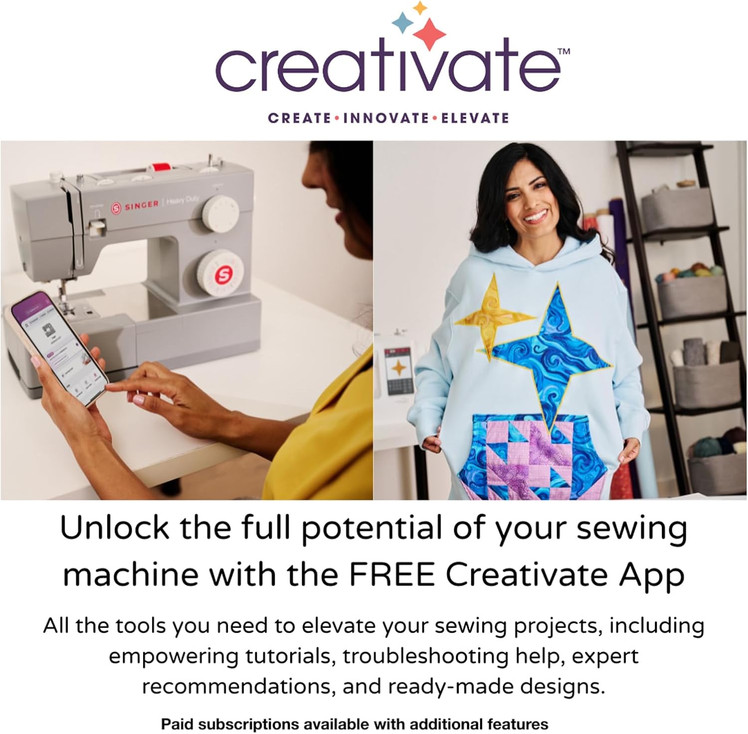 4452 Heavy Duty Sewing Machine, 110 Stitches, LED Light