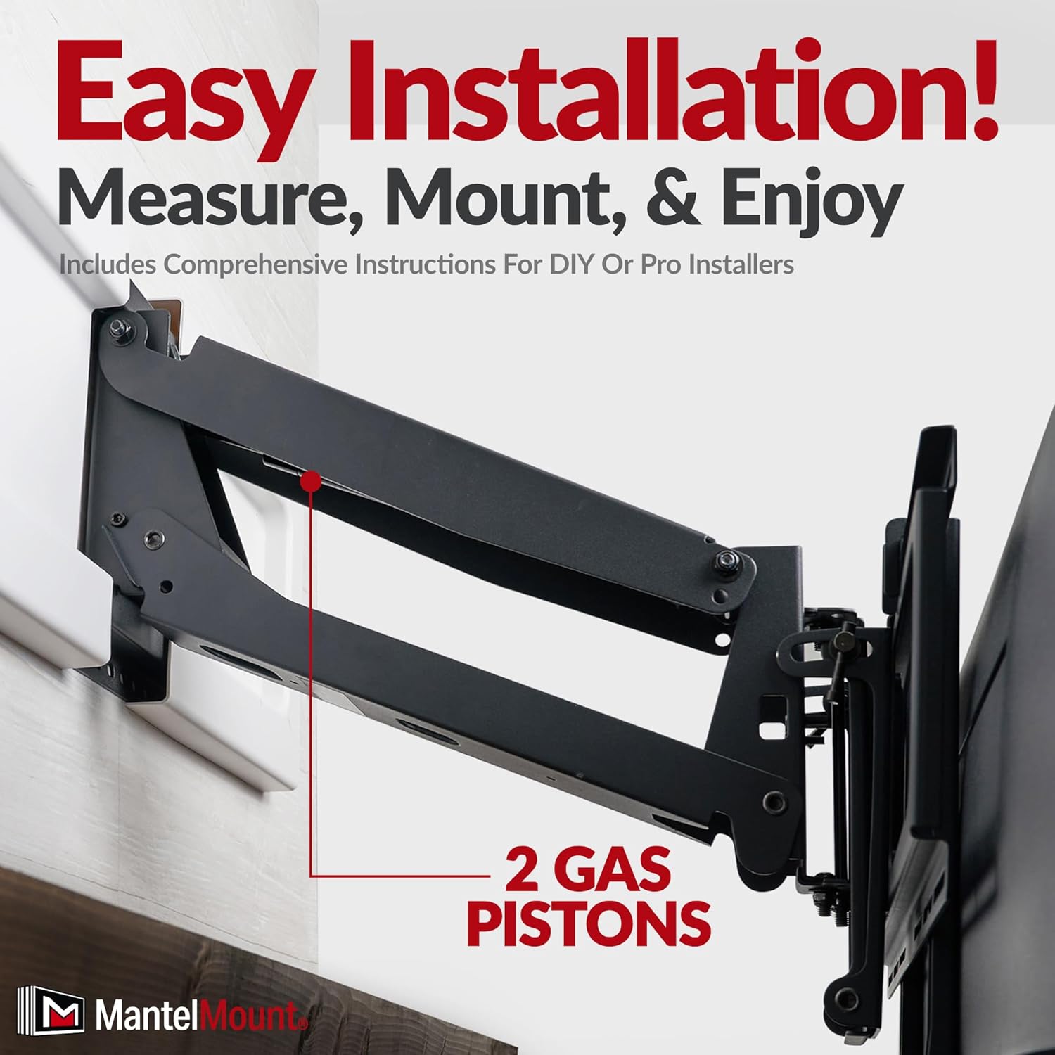 MantelMount MM540 Fireplace TV Mount, 40–80