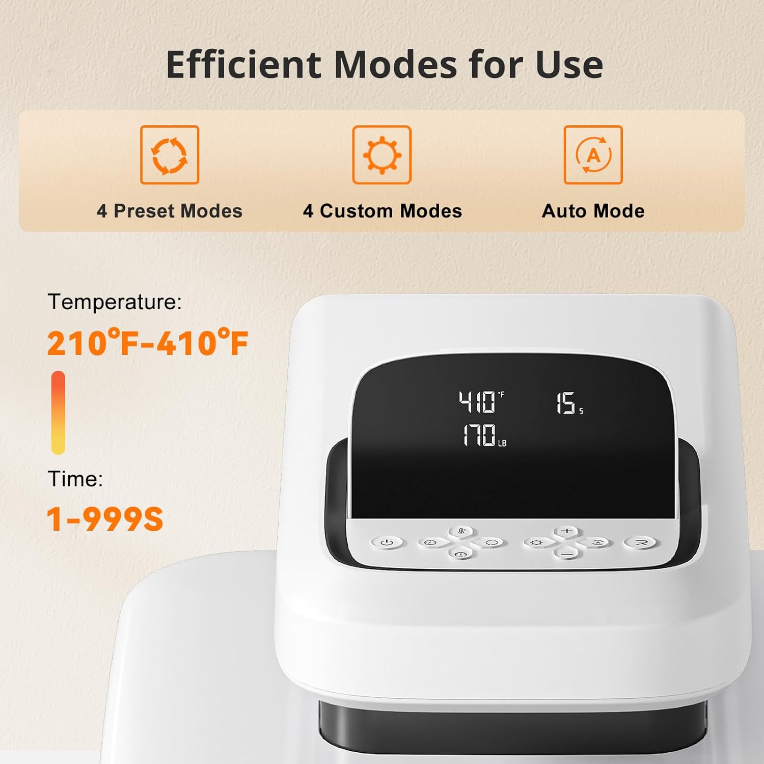 HTVRONT Auto Heat Press 2, 15x15, Adjustable Pressure, Fast Heating