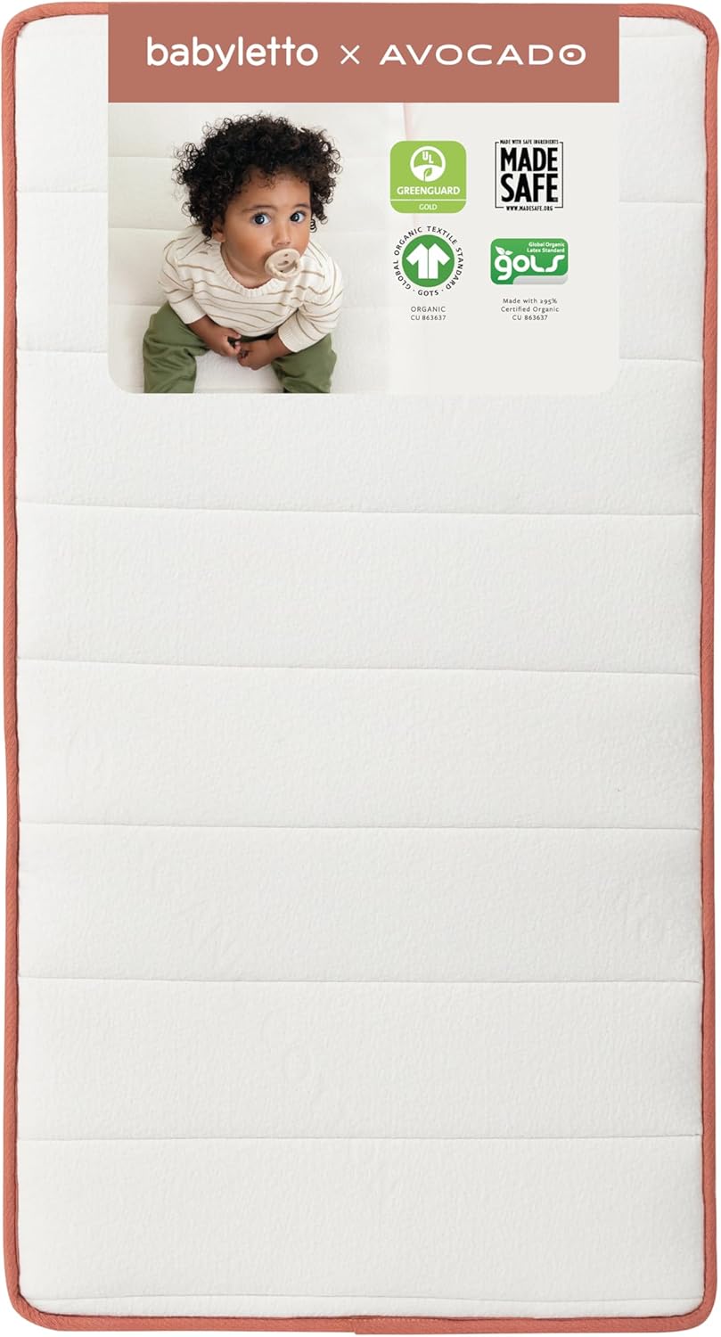 babyletto Avocado Baby Crib Mattress, Dual Sided, Breathable