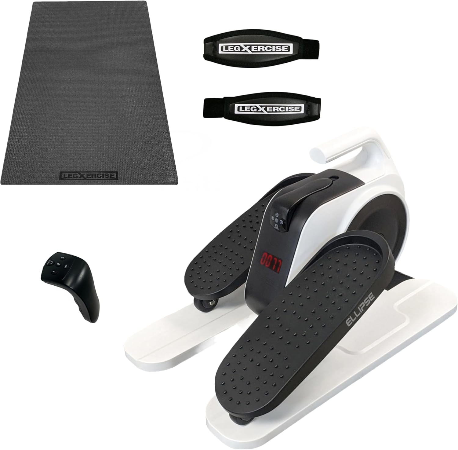 Ellipse Trainer with Non-Slip Mat & Foot Straps