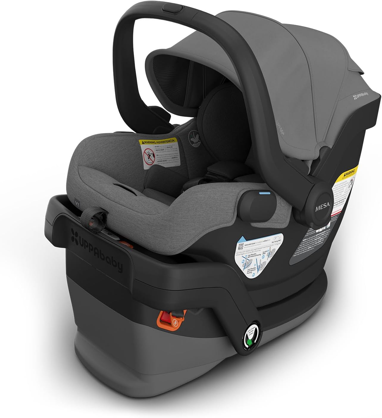 UPPAbaby Mesa V3 Infant Car Seat with Base & Insert, Greyson