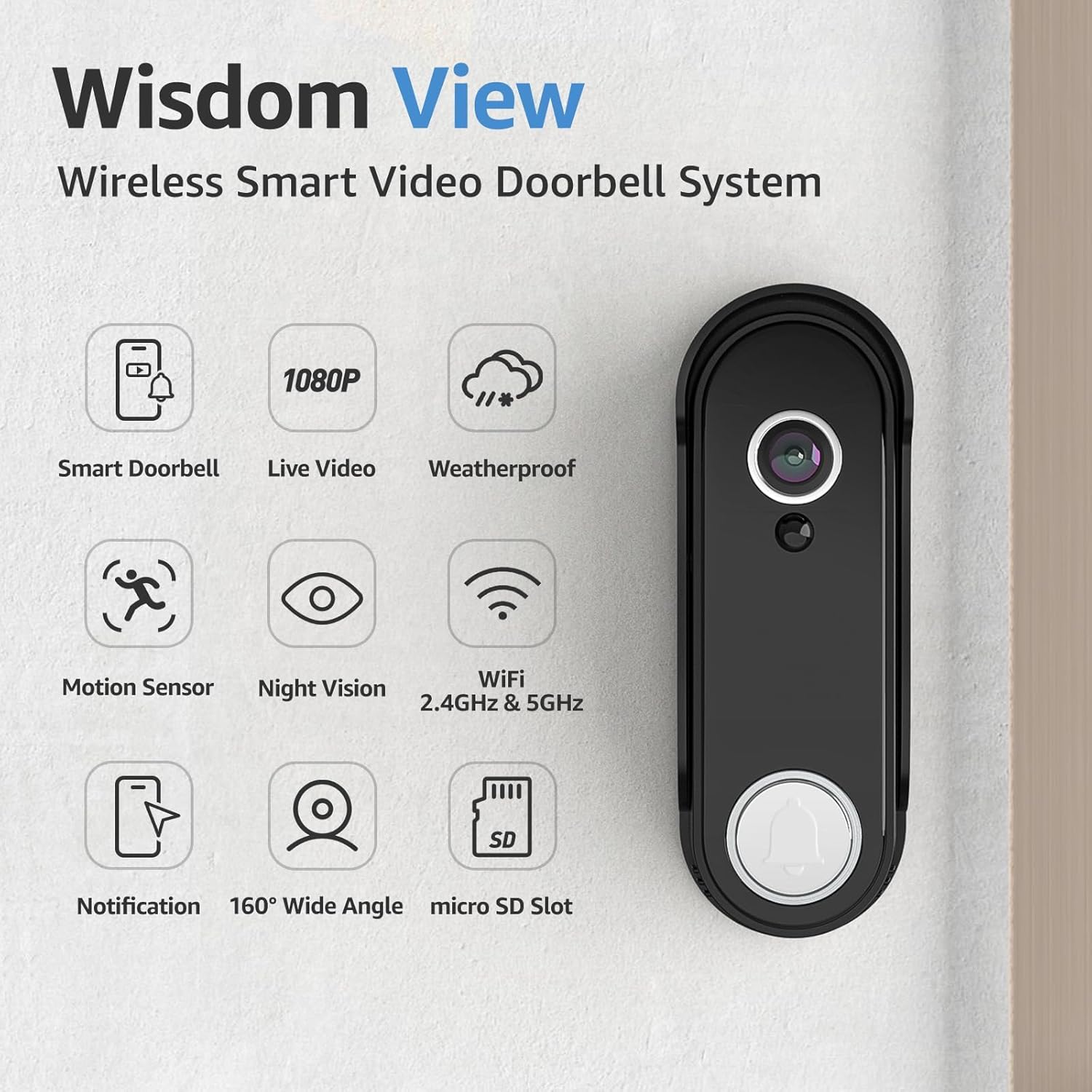 Wireless Smart Video Doorbell System, 7