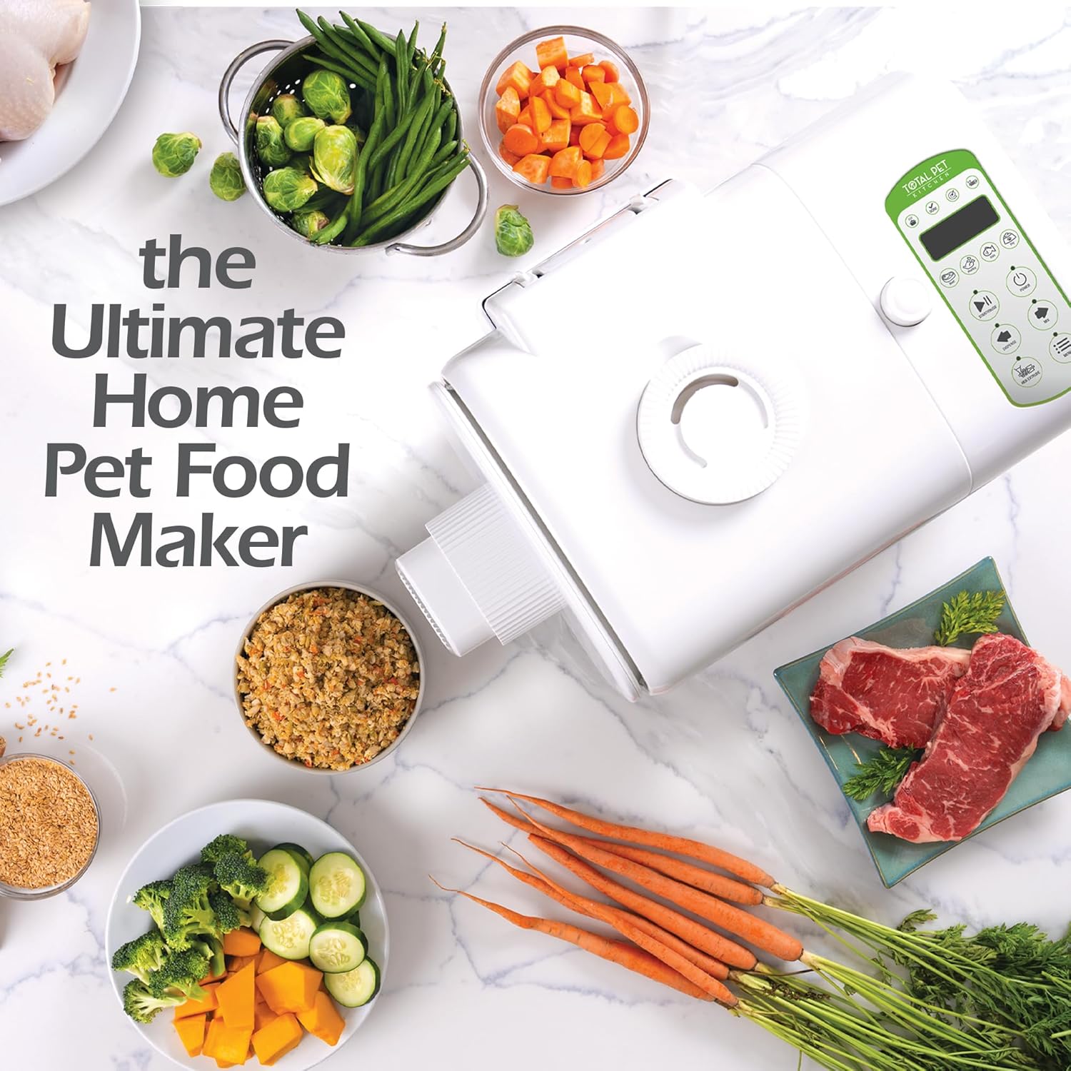 All-in-One Pet Food Maker Multicooker, 4.5 Quart, Mix & Dispense