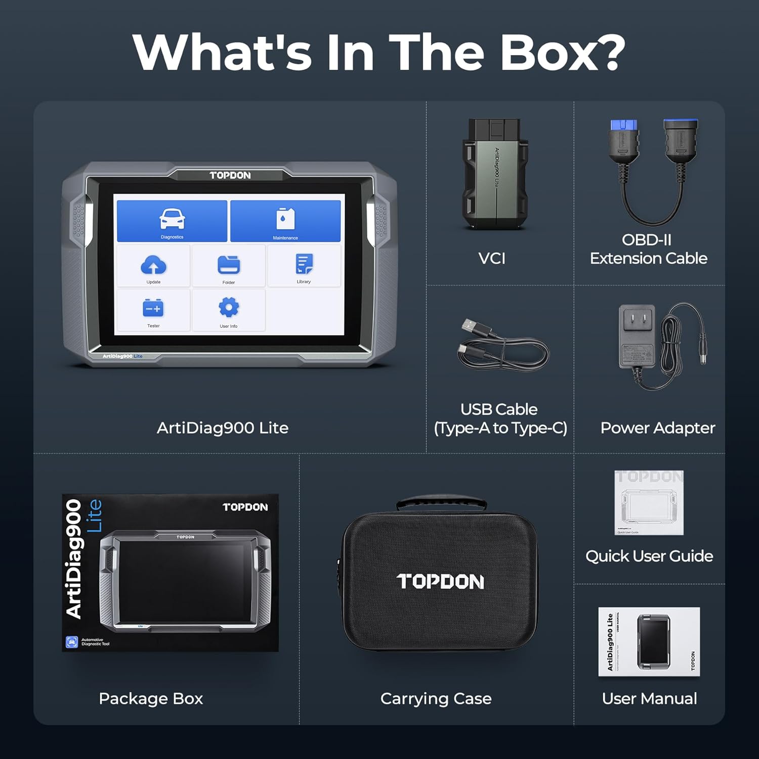 TOPDON ArtiDiag900 Lite Bidirectional OBD2 Scanner, 2024