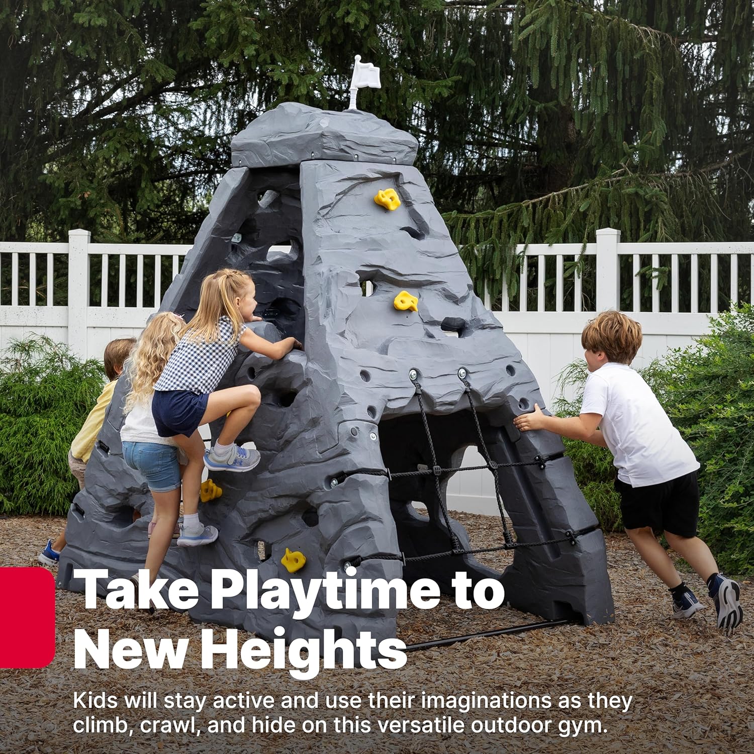 Step2 Skyward Summit Climbing Wall Playset, Ages 4–8