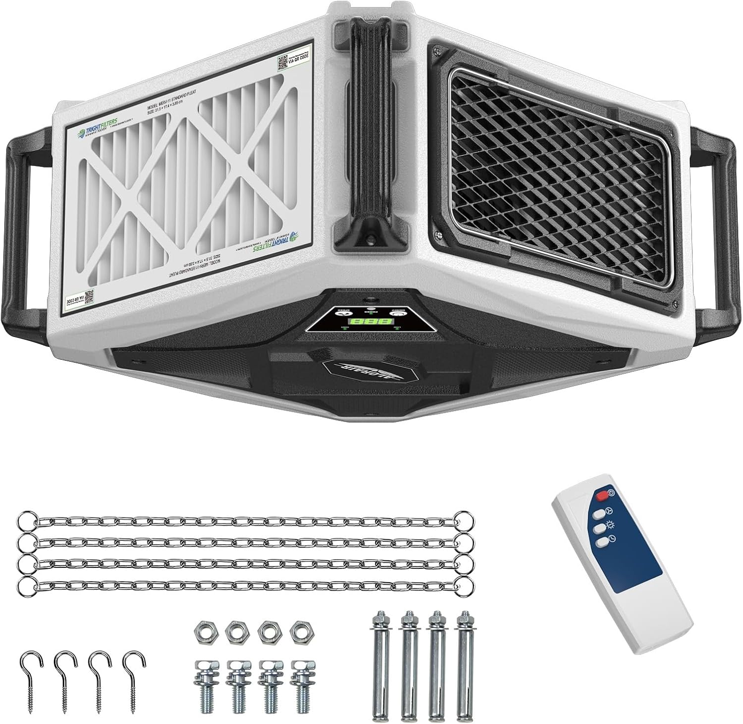 ALORAIR Hanging Air Filtration System, 2-Stage, 580/780CFM