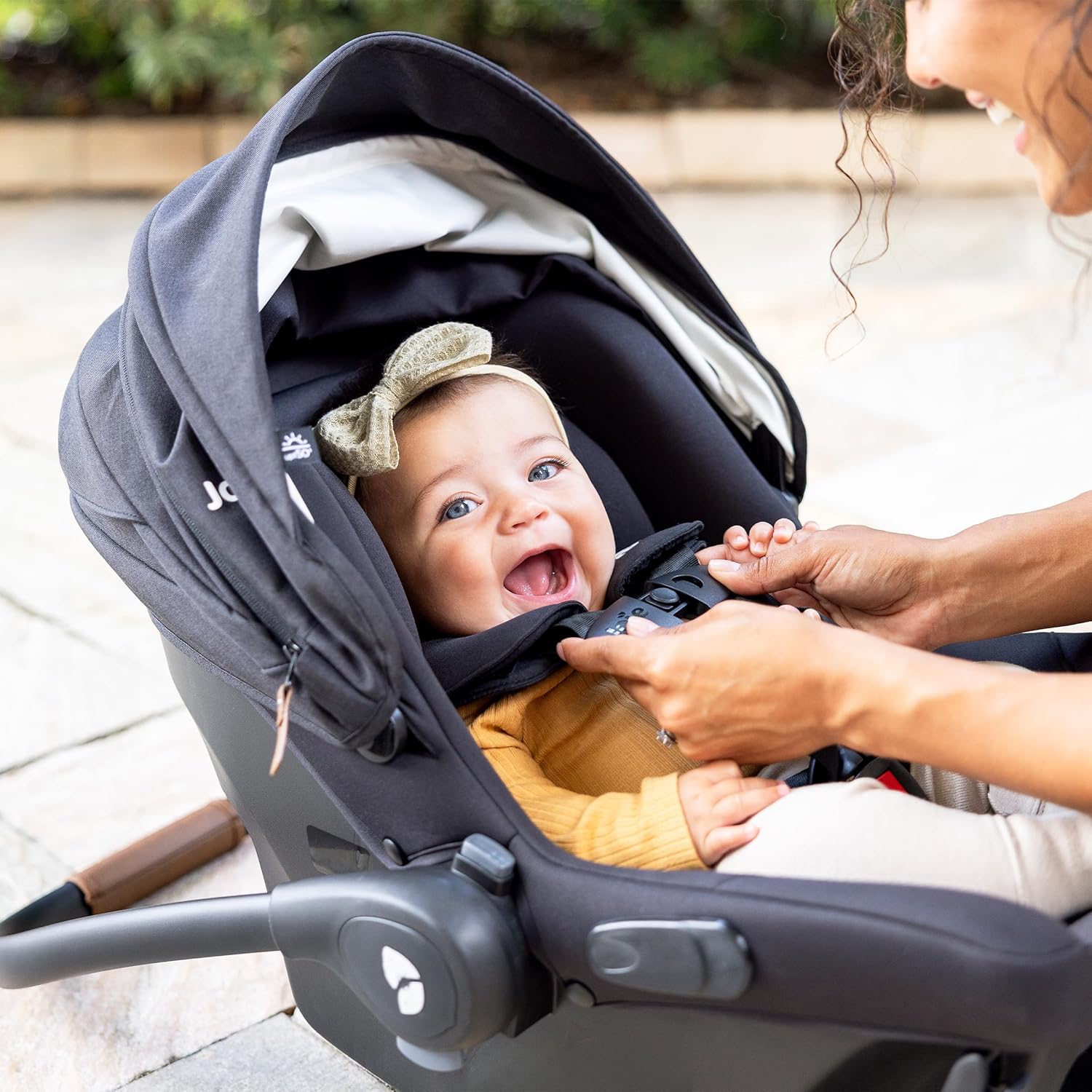 Joie Mint Latch Infant Car Seat, Base-Free, Shale Dark