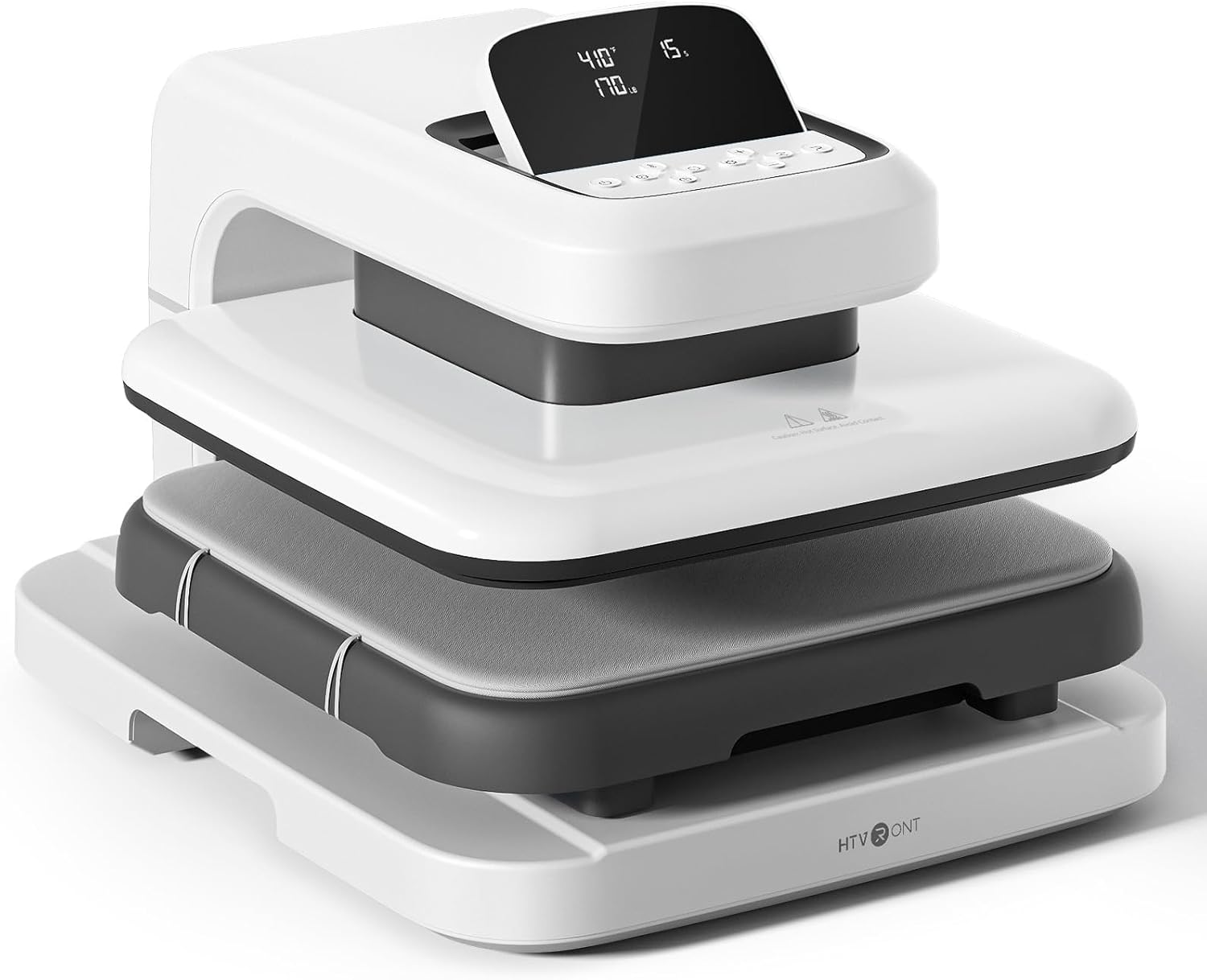 HTVRONT Auto Heat Press 2, 15x15, Adjustable Pressure, Fast Heating