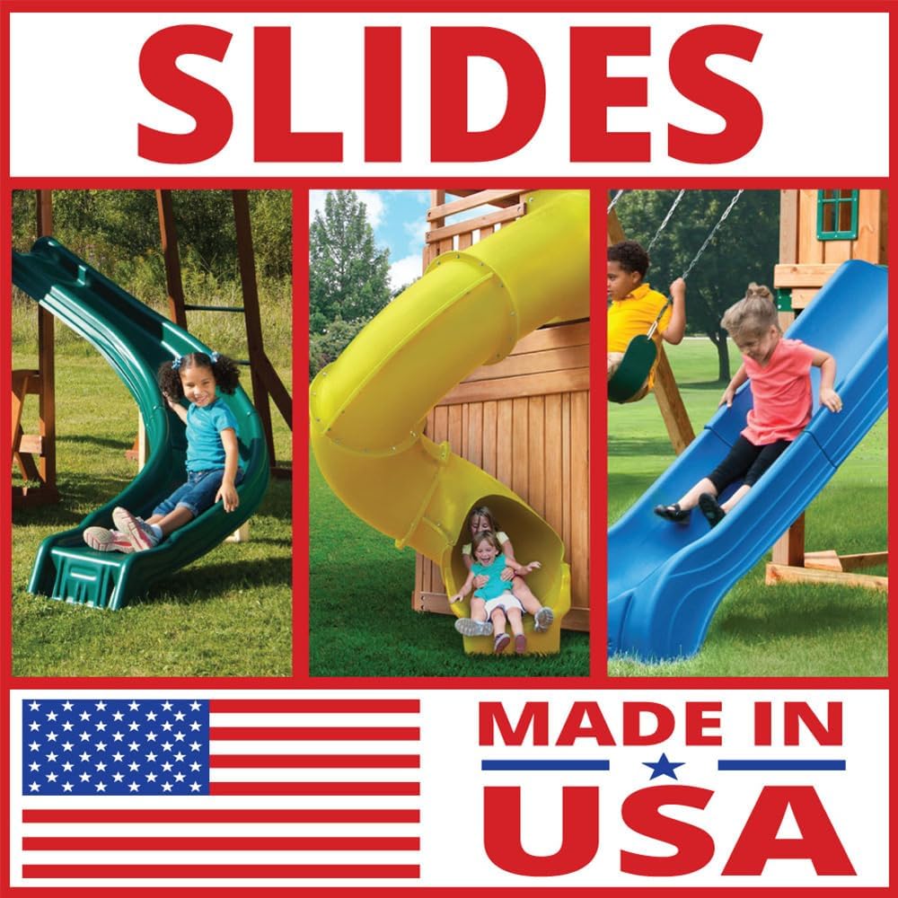 Swing-N-Slide NE 4699-T Super Summit Slide, 3-Piece, Green