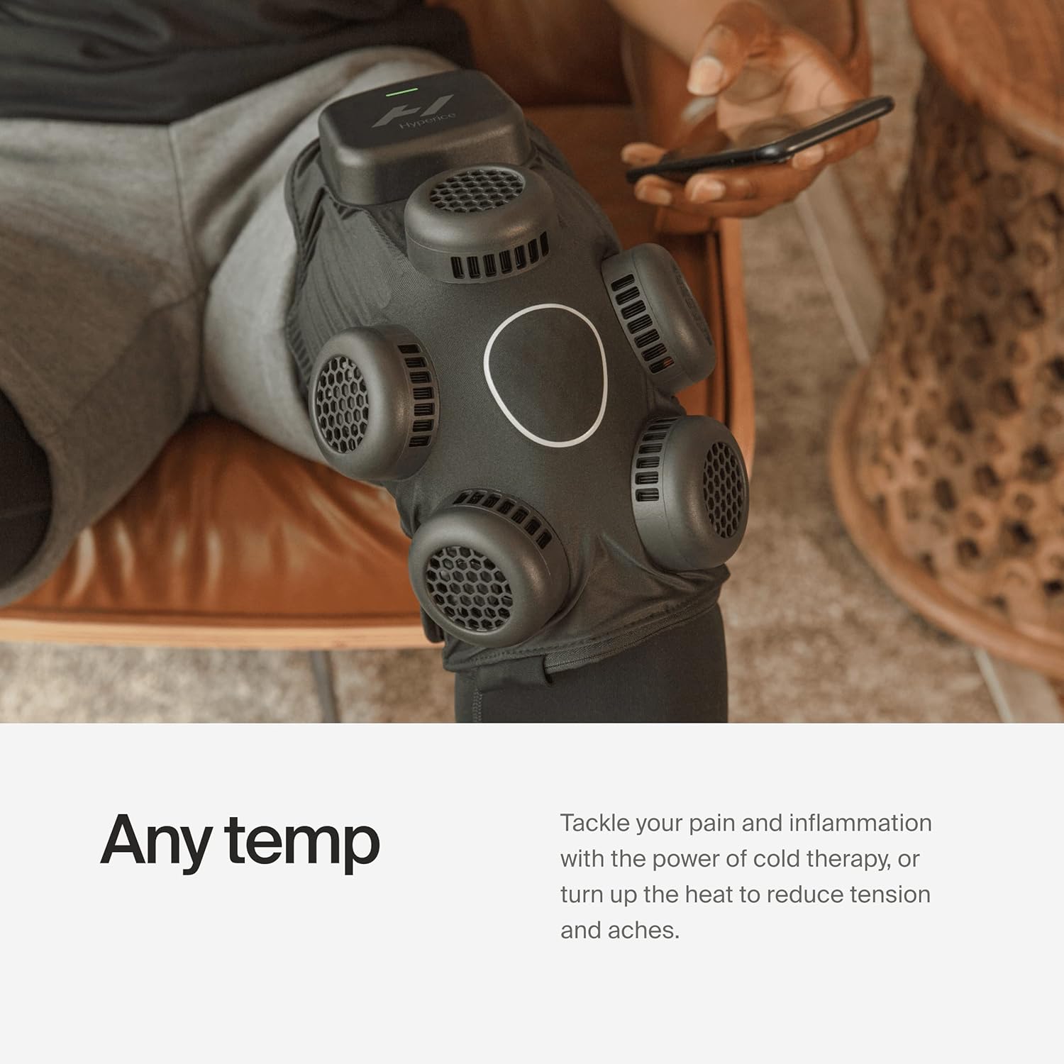 Hyperice X Knee Device, Heat & Cold Therapy, FSA/HSA Eligible