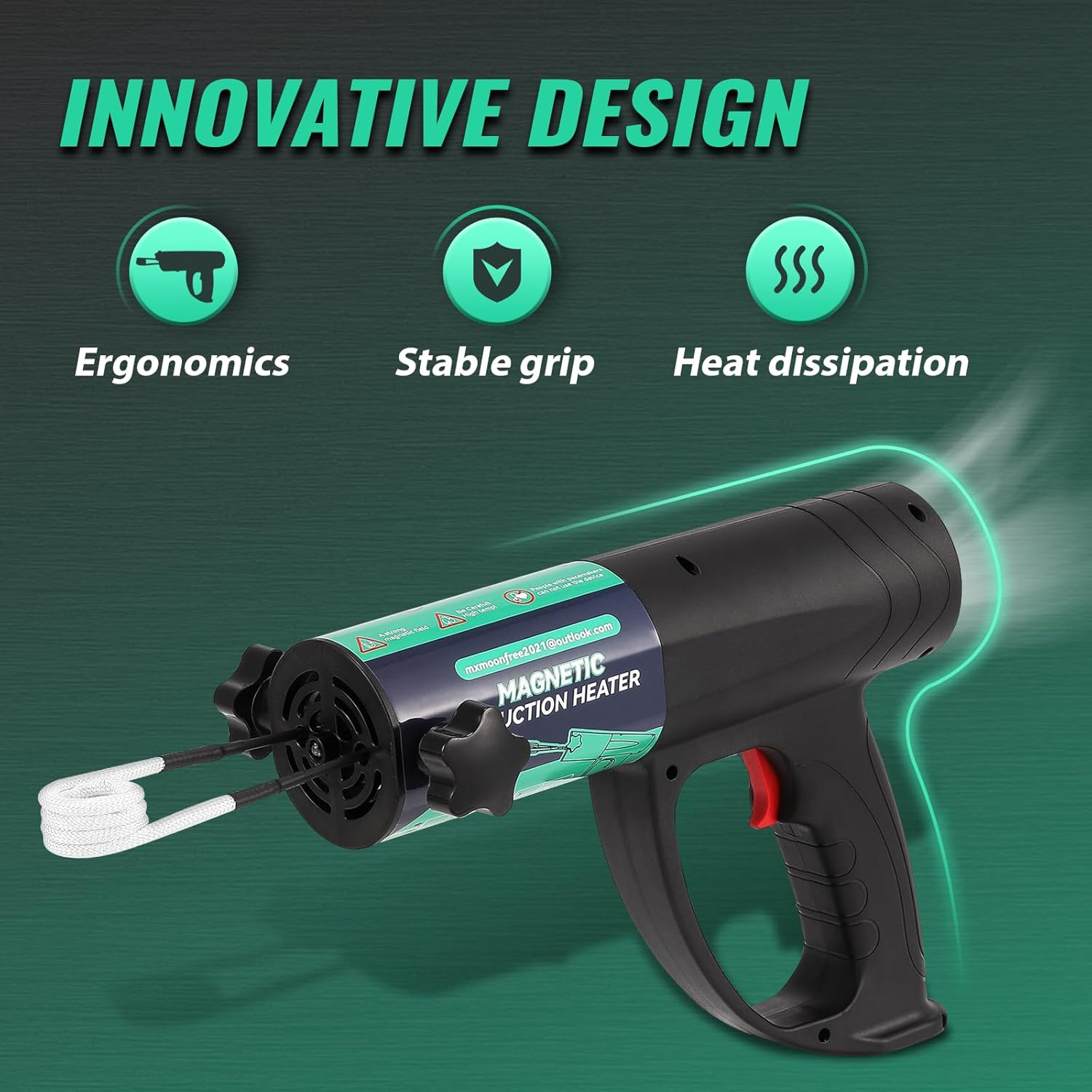 Induction Heater Bolt Removal Tool, 1500W, 8 Coils, 110V