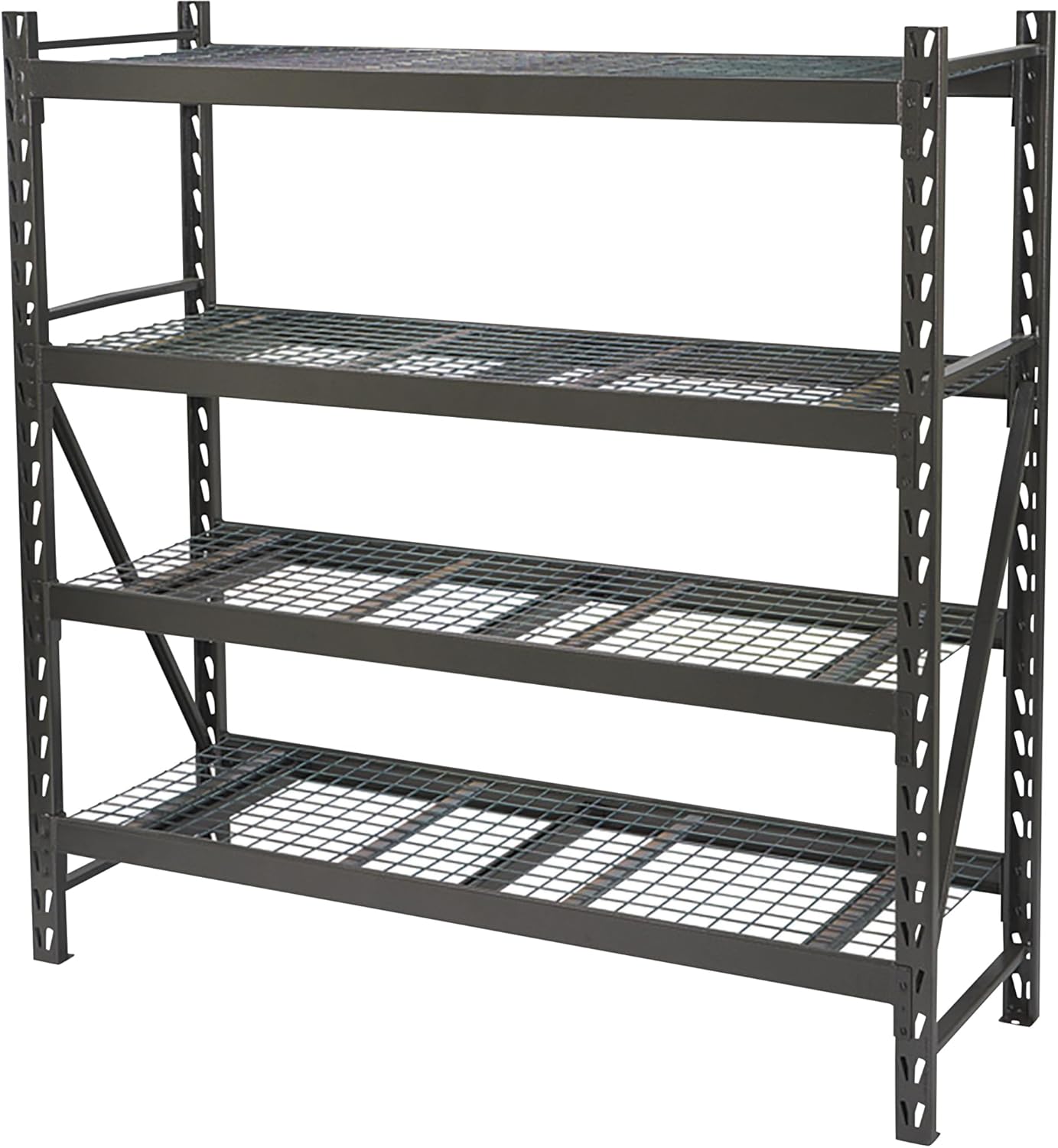 Ironton 4-Tier Steel Shelving Unit, 8000lb Capacity, 77