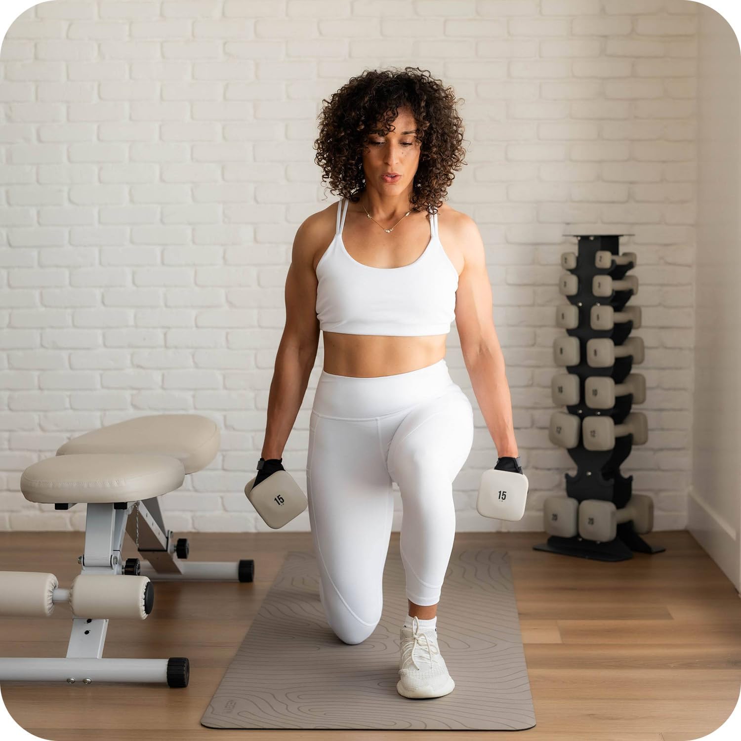 Adjustable Fitness Bench, Collapsible, Comfortable, Home Gym