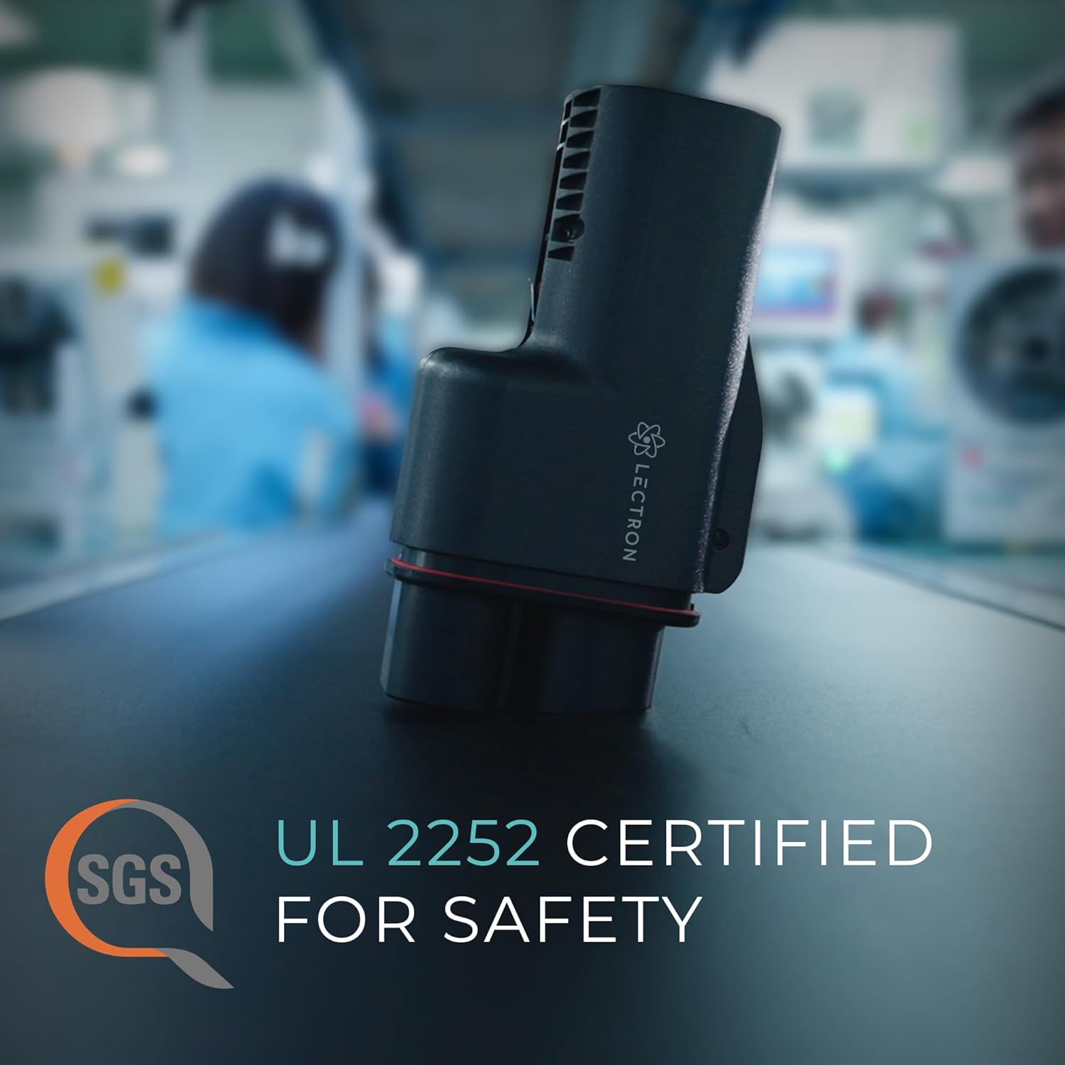 Lectron NACS to CCS EV Adapter with Interlock, 500A/1000V