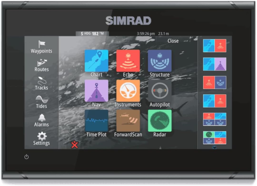 Simrad GO Chartplotter & Fish Finder with C-MAP Chart Card