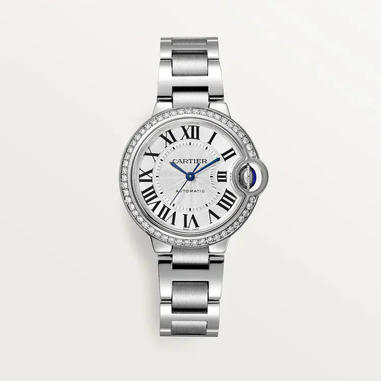 CARTIER Ballon Bleu BLEU Diamond Watch 33mm W4BB0023 - United Luxury