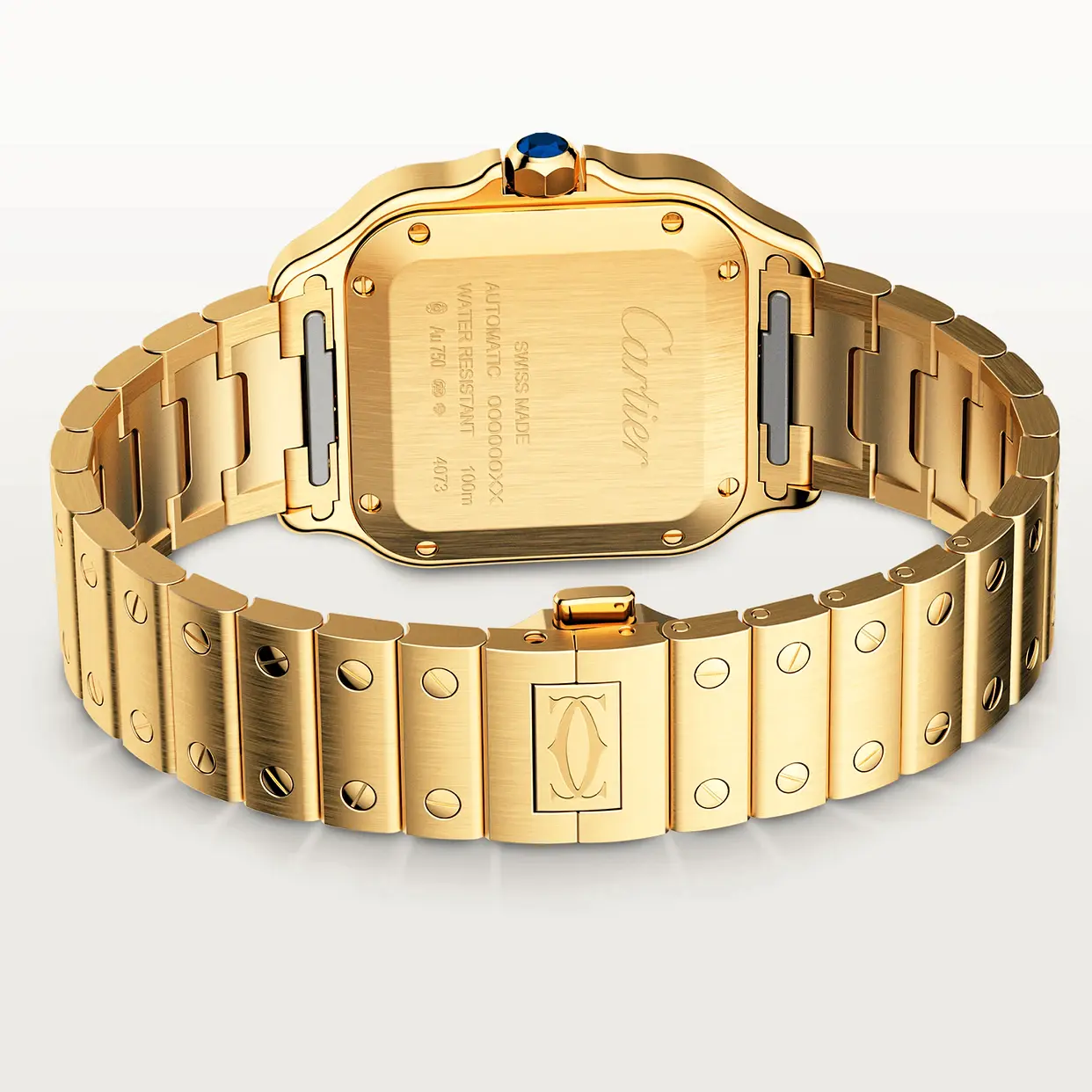 Cartier Santos Medium Model Gold WGSA0030 - United Luxury