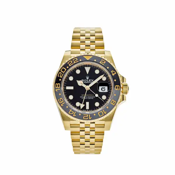 Rolex Gmt Master II Gold Black Dial Replica - United Luxury