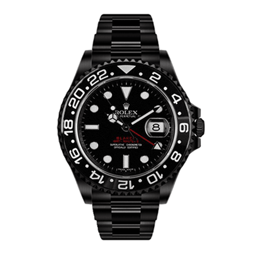 Rolex Blaken GMT-Master II Single Red Replica - United Luxury