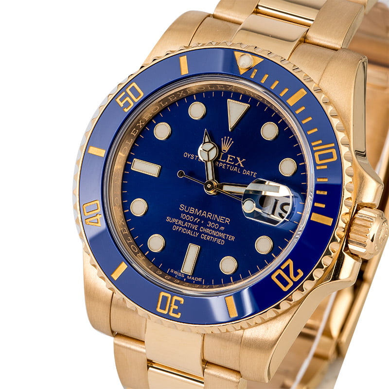 Superclone Rolex Submariner 40mm Blue Dial 116618LB - United Luxury