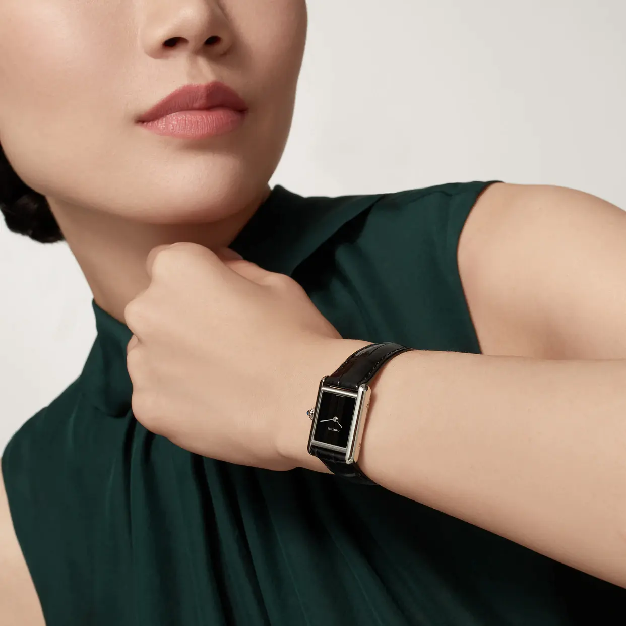 Cartier Tank Must Watch Small Model Black WSTA0071 - United Luxury