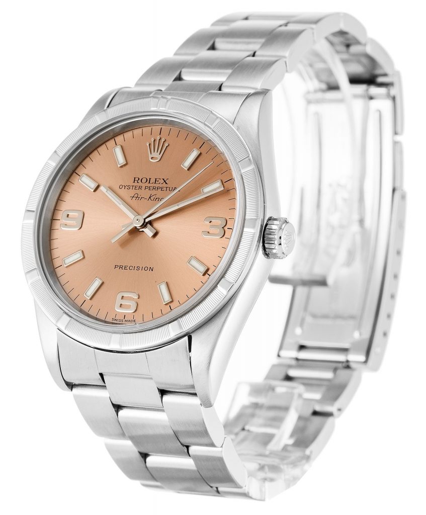 Replica Rolex Air-King 34mm Salmon Dial 14010M - United Luxury