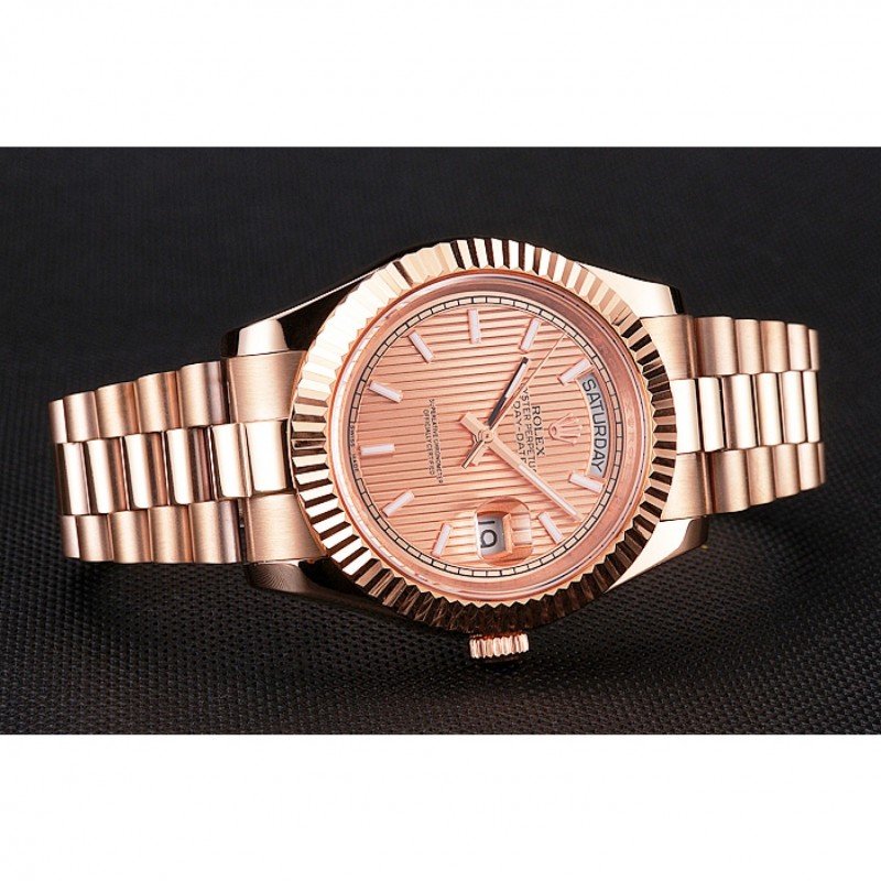Superclone Rolex Day-Date 41mm Rose-Gold Dial REP016823 - United Luxury