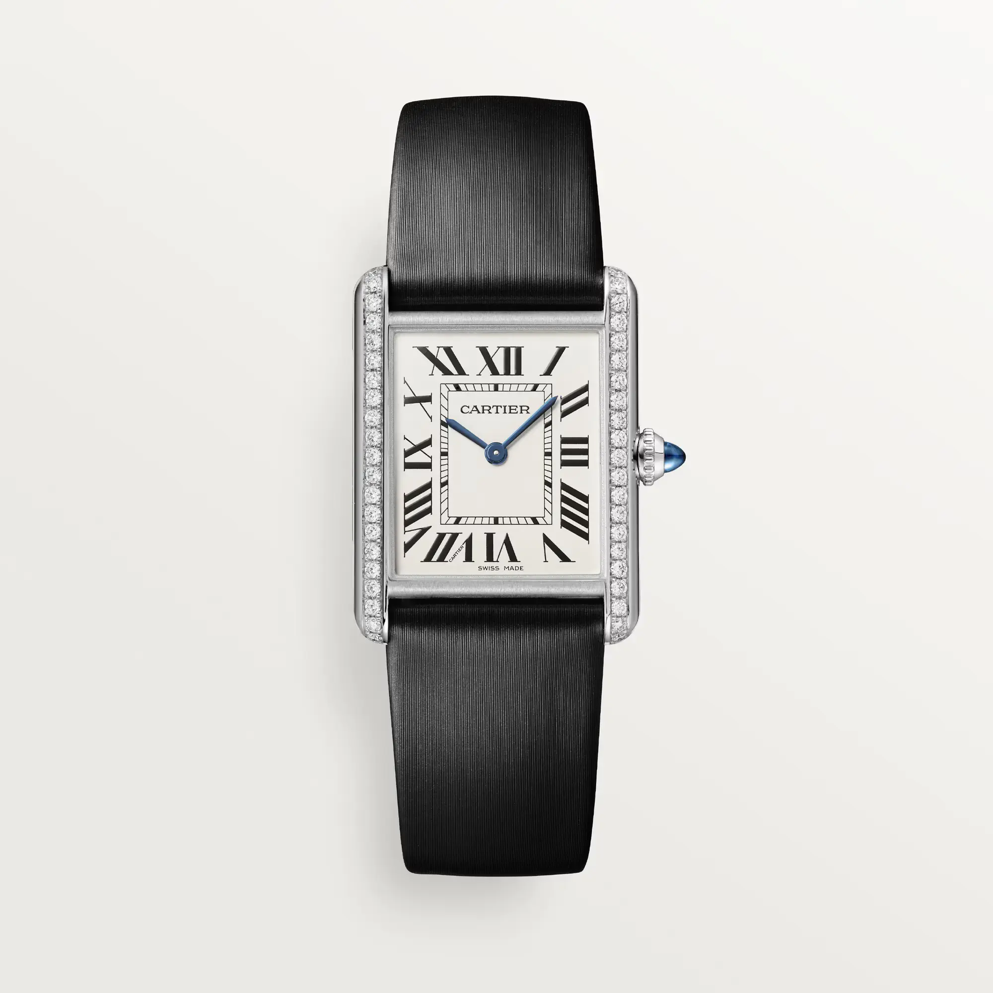 Cartier Tank Must Watch Diamond Large Model 33.7 mm W4TA0017 - United Luxury