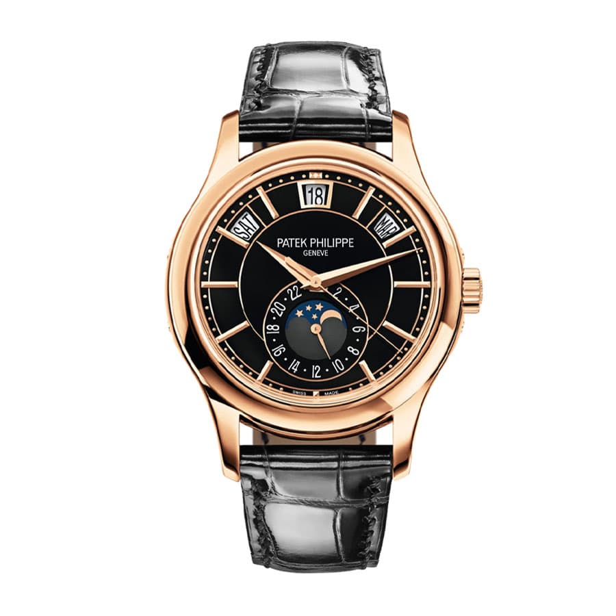 Patek Leather Black 5205R-010 Replica - United Luxury