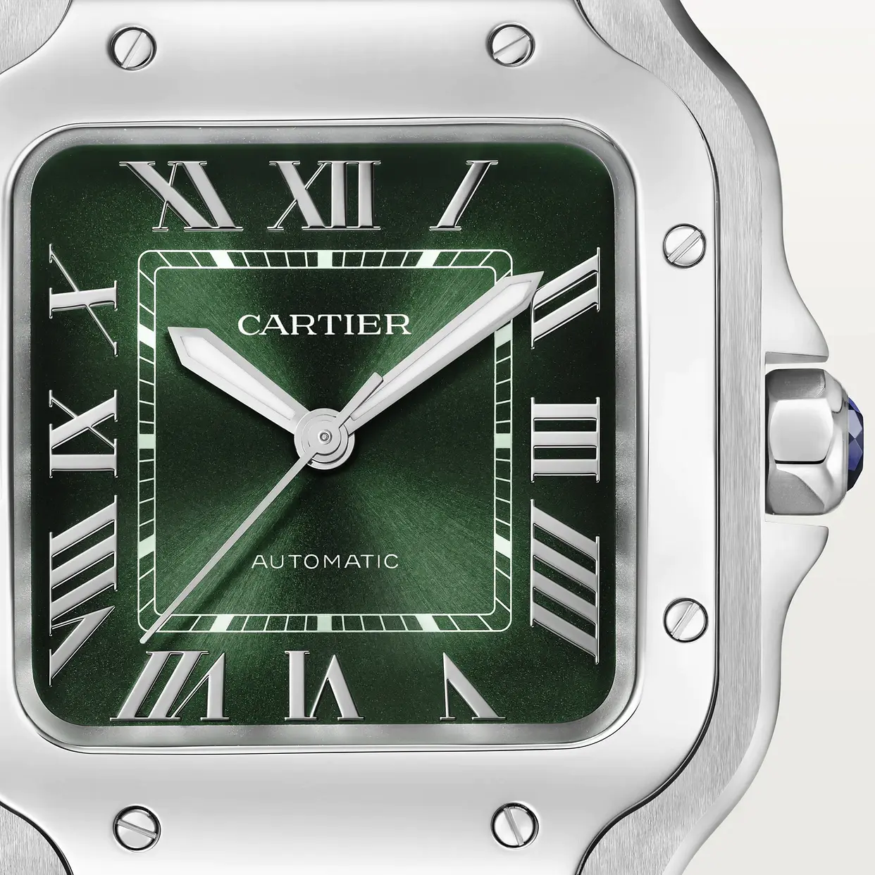 Cartier Santos Medium Model Green WSSA0061 - United Luxury