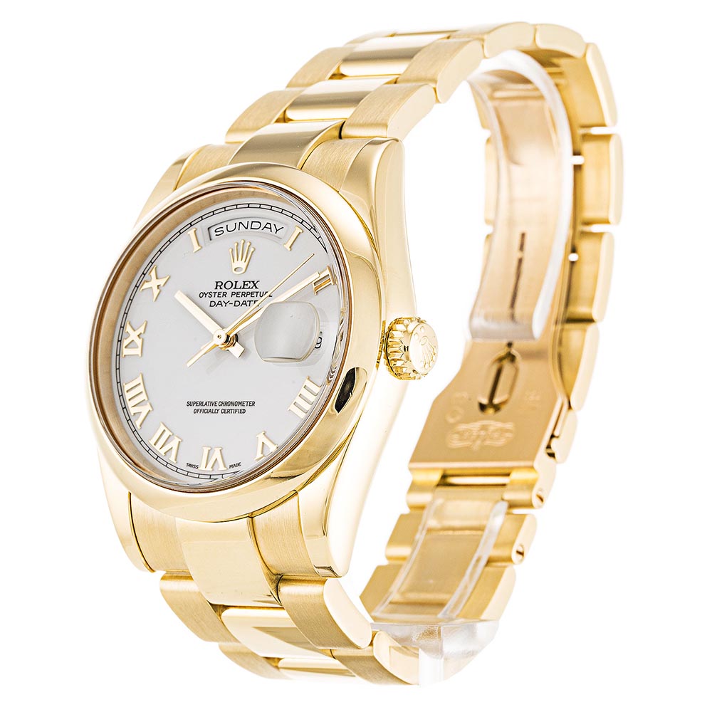 Replica Rolex Day-Date 36mm White Dial 118208 - United Luxury