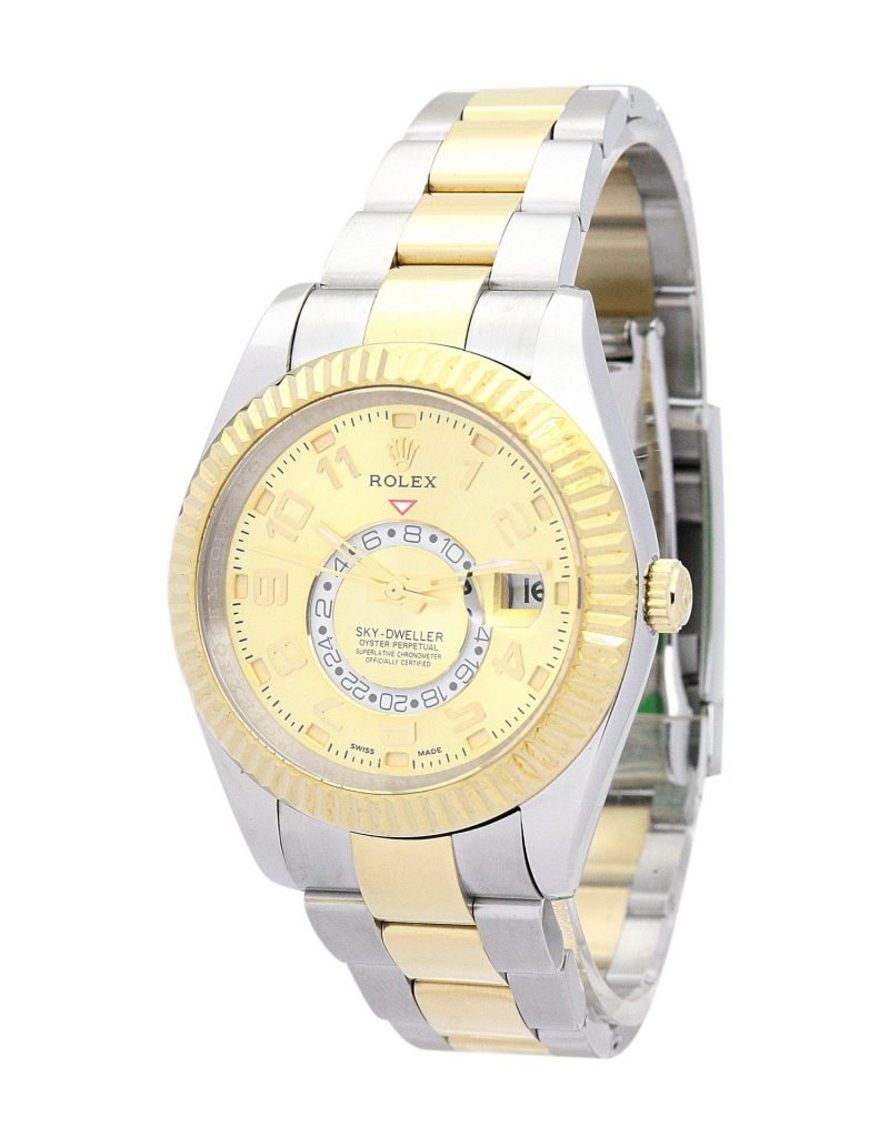 Replica Rolex Sky-Dweller 42mm Gold Dial 326938 - United Luxury