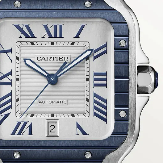 Cartier Santos Blue PVD Bezel WSSA0047 - United Luxury