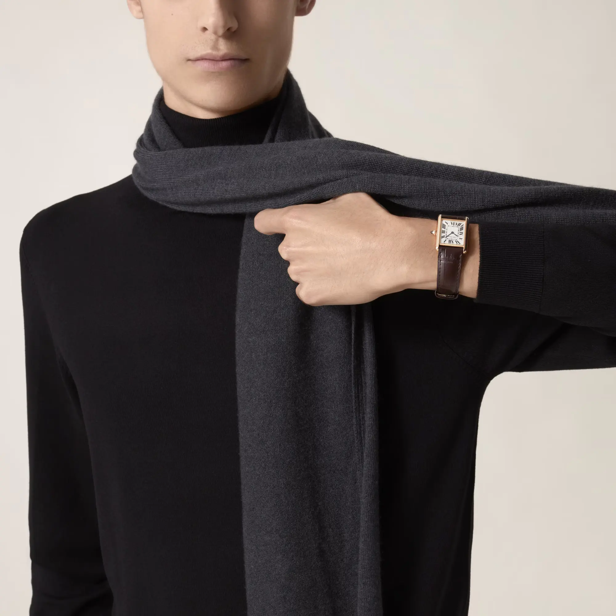 Tank Louis Cartier Watch Large Model Rose Gold WGTA0011 - United Luxury