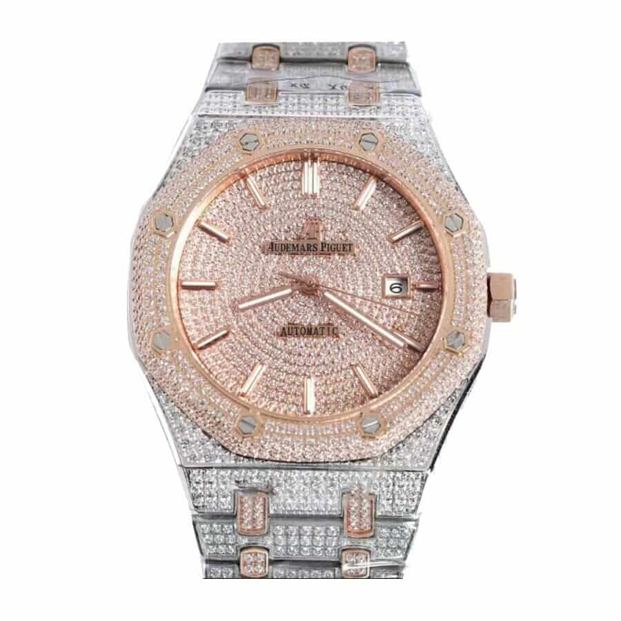 Audemars Piguet Royal Oak Selfwinding 15400SR.OO.1220SR.01 Iced Out Replica - United Luxury