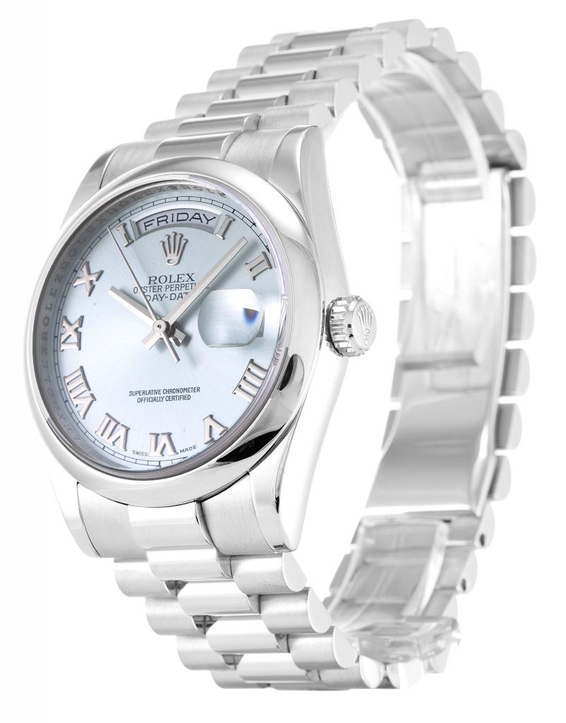 Replica Rolex Day-Date 36mm Blue Dial 118206 - United Luxury